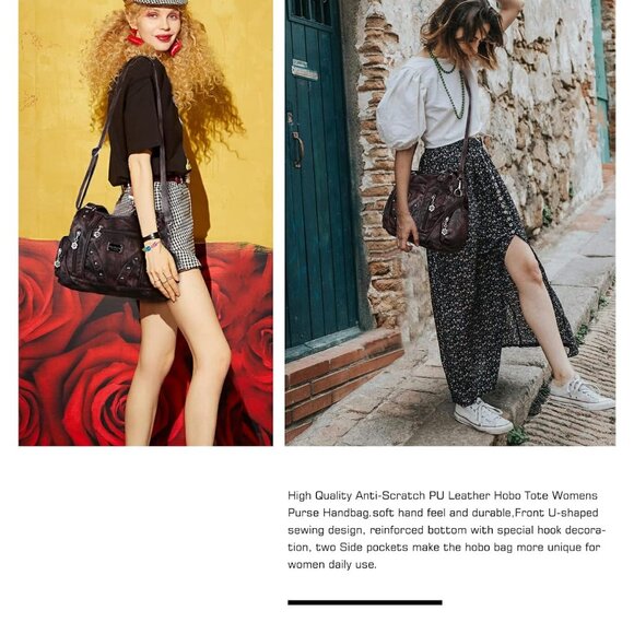 Hobo Bag for Women Crossbody Purse and Handbags Ladies Shoulder Bags - Picture 7 of 7